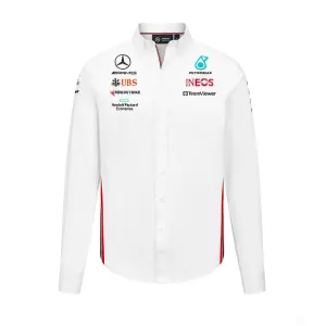 Mercedes Team Mens Team Shirt, White, 2023