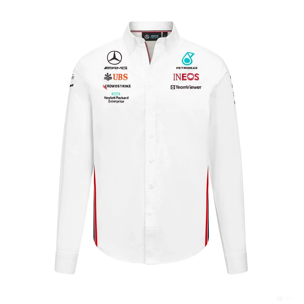 Mercedes Team Mens Team Shirt, White, 2023