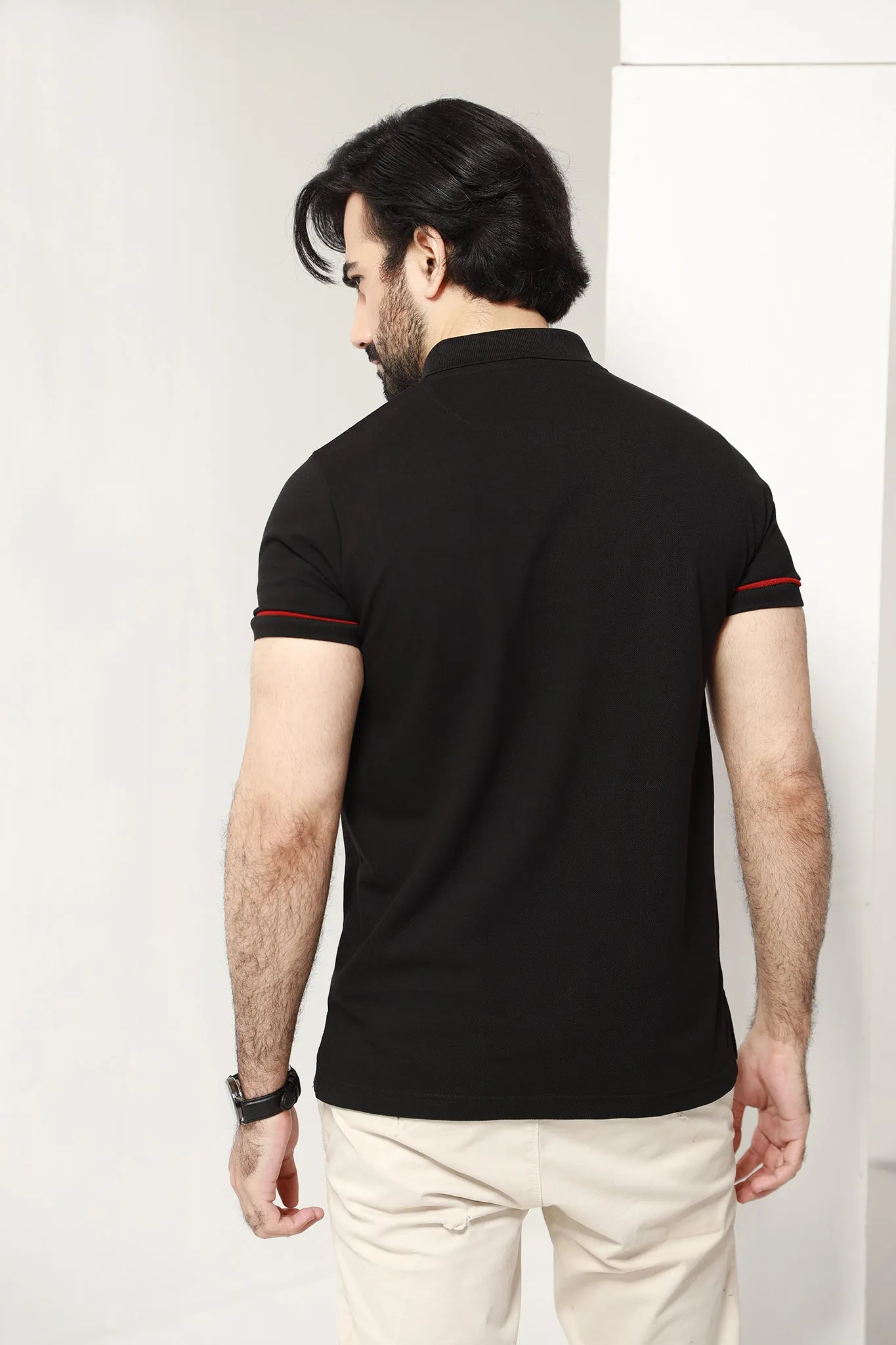 Minimal Black Polo - P21 - MP0039R