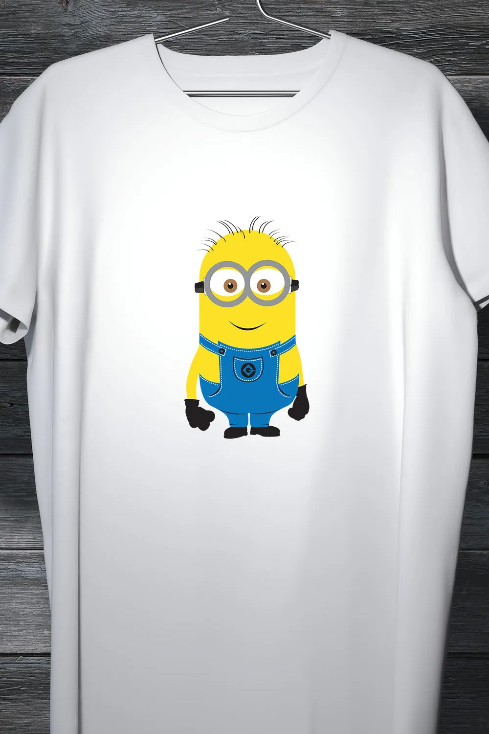 Minion - Minimal White Printed Casual T-Shirt