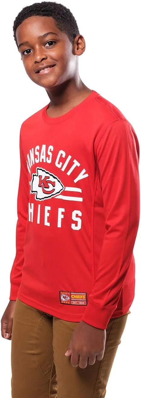 NFL Official Youth Super Soft Supreme Long Sleeve T-Shirt|Kansas City Chiefs