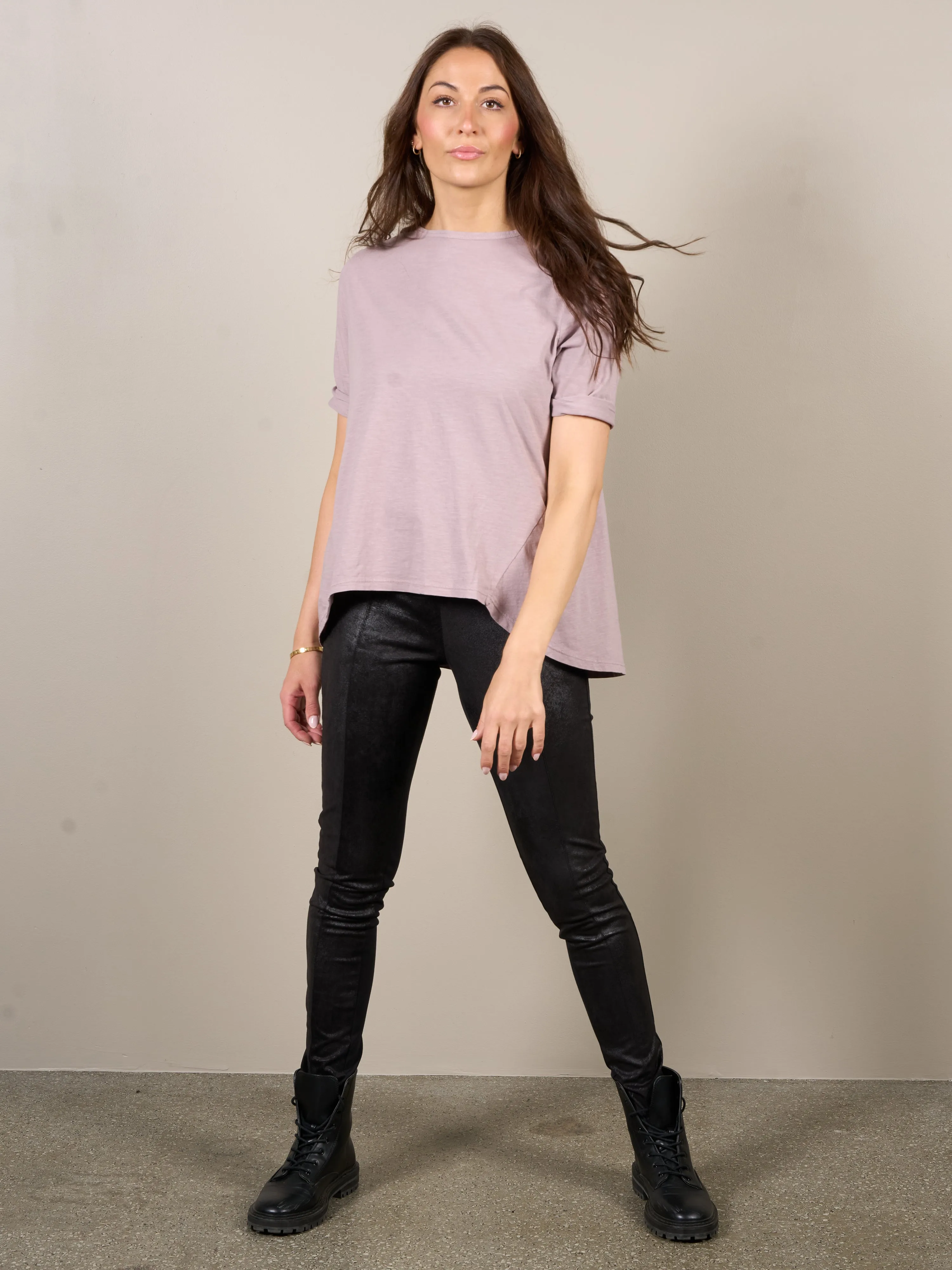 OAKLEE oversize t-shirt - Dusty purple