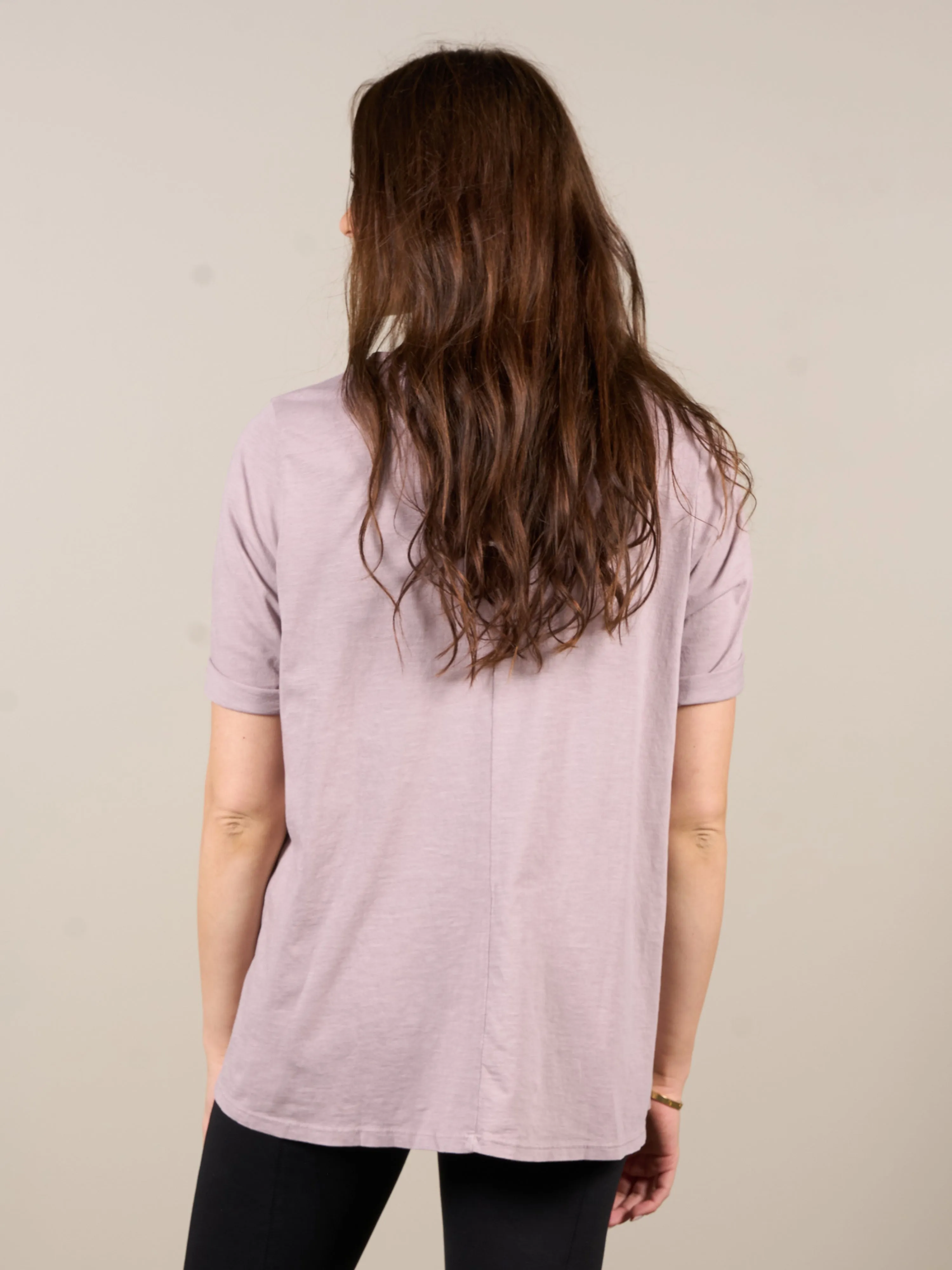 OAKLEE oversize t-shirt - Dusty purple