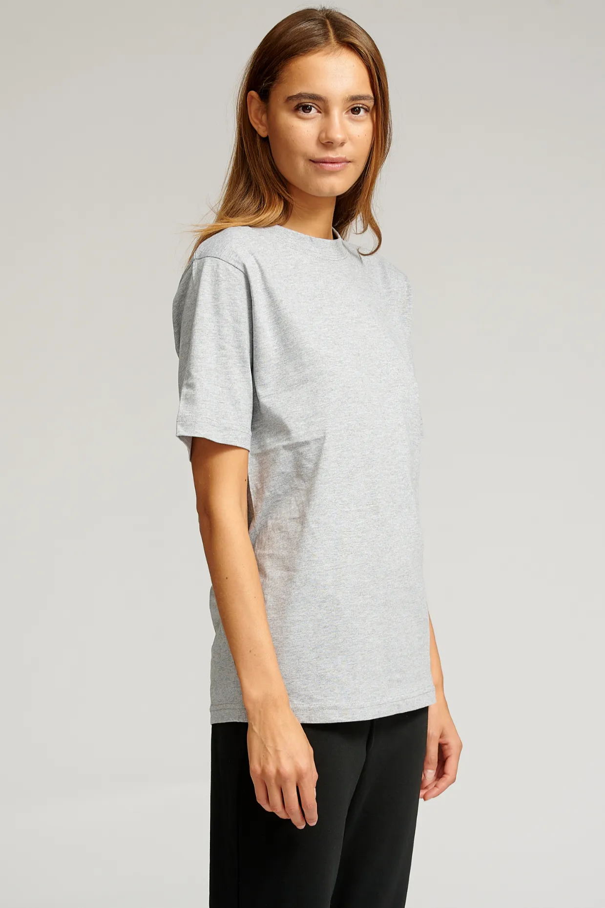 Oversized T-shirt - Grey Melange