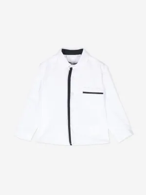 Patachou Baby Boys Cotton Shirt in White