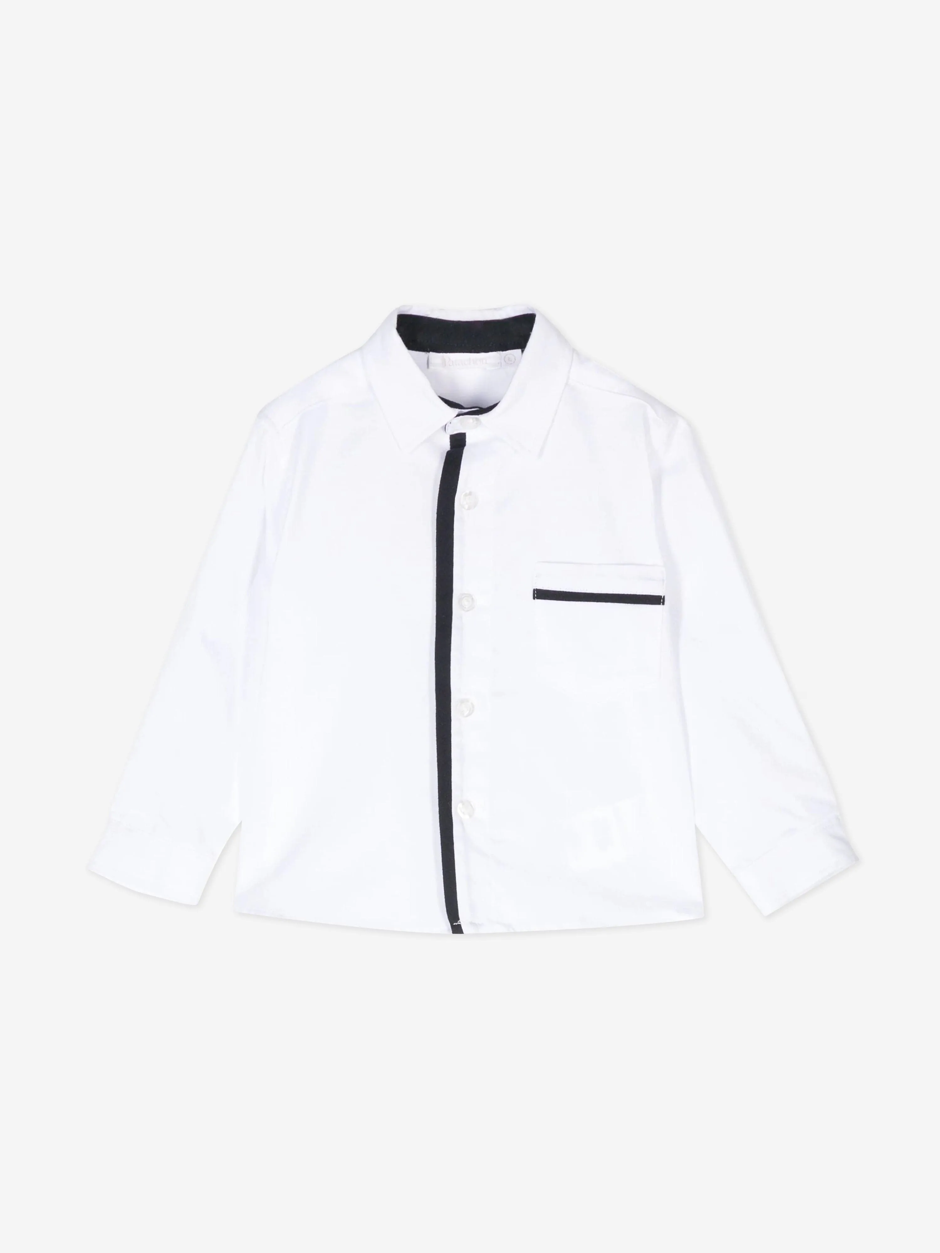 Patachou Baby Boys Cotton Shirt in White