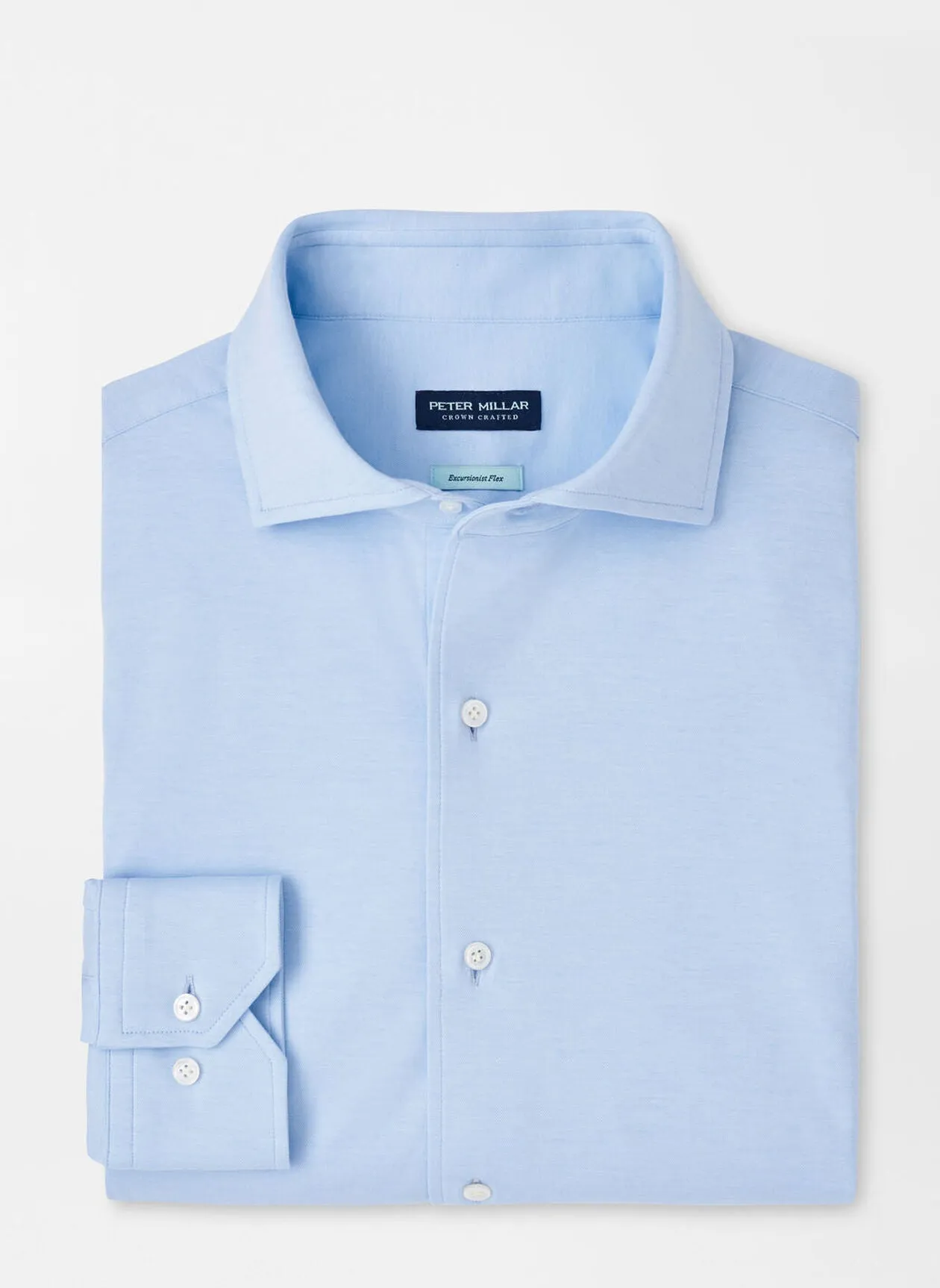 Peter Millar Magnus Excursionist Flex Sport Shirt In Blue Frost