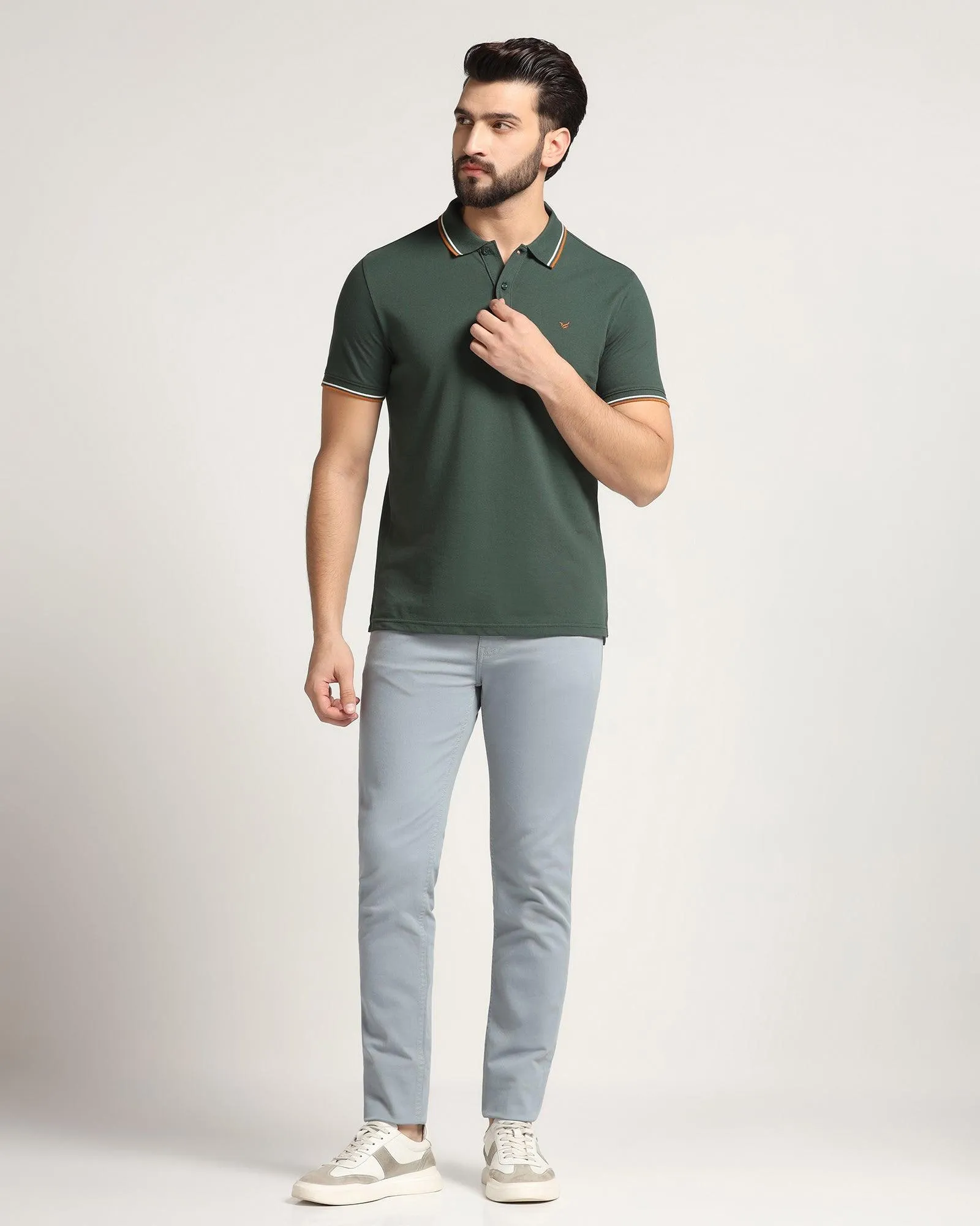 Polo Forest Green Solid T-Shirt - Ollie