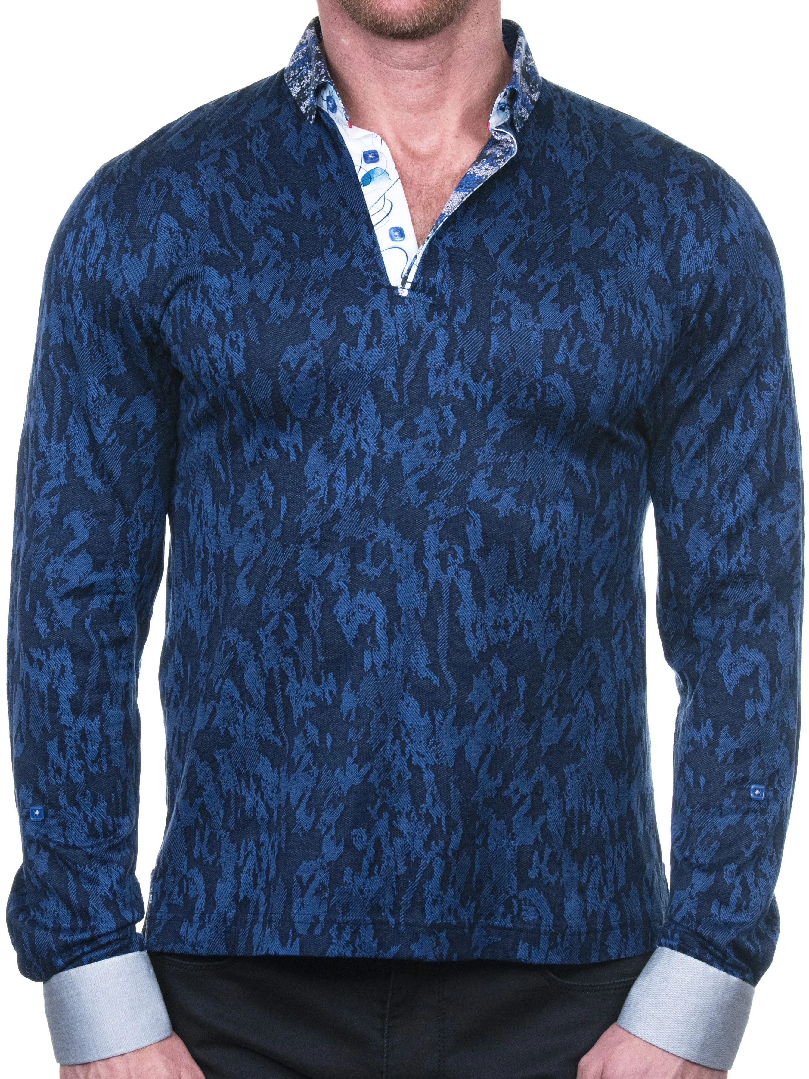 Polo Newton Camo Blue