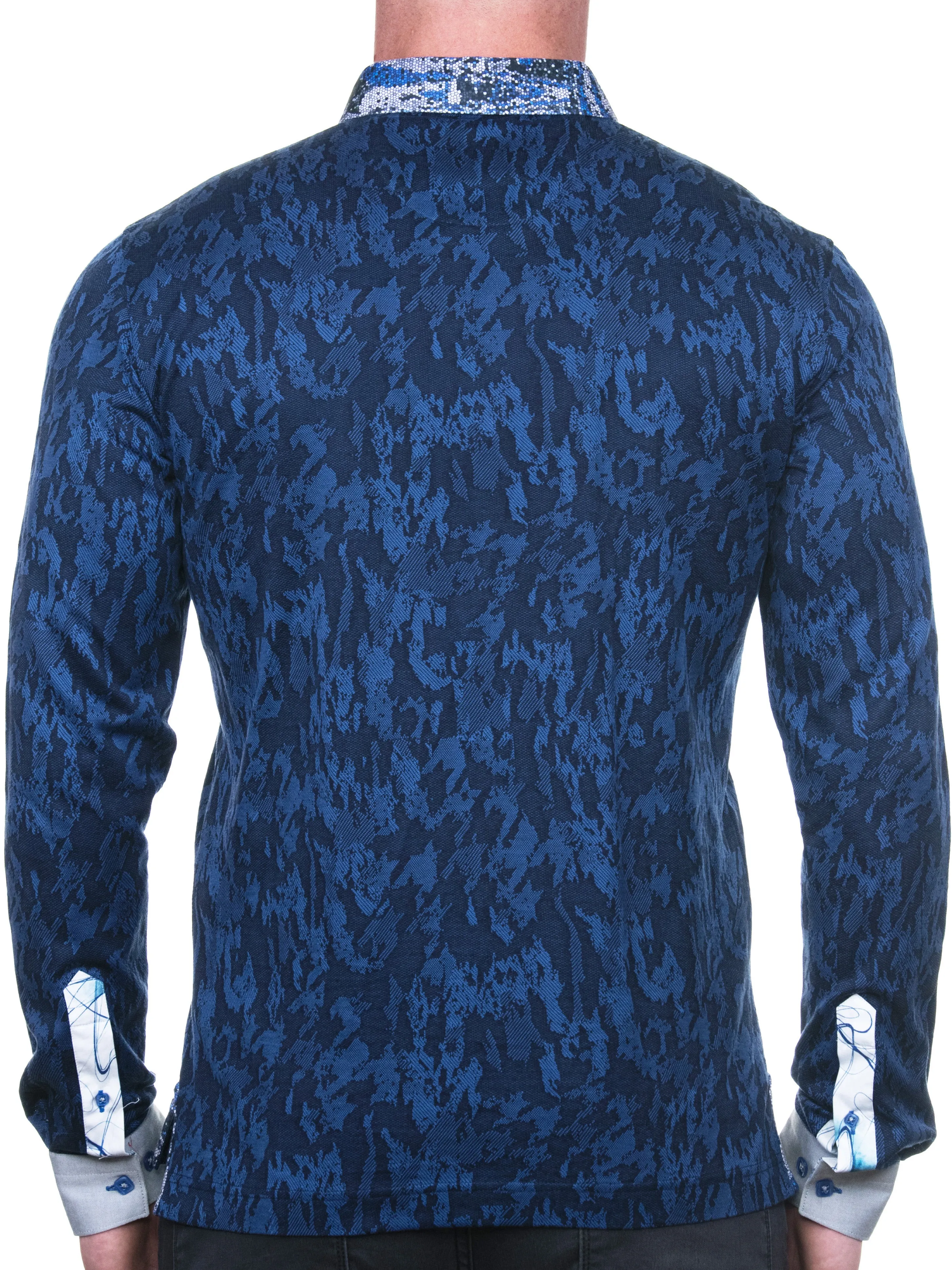 Polo Newton Camo Blue