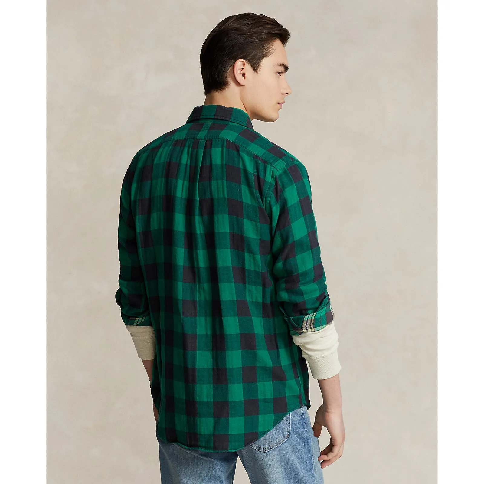 Polo Ralph Lauren - Soft Cotton Twill Shirt - Plaid Check -  Emerald / Black