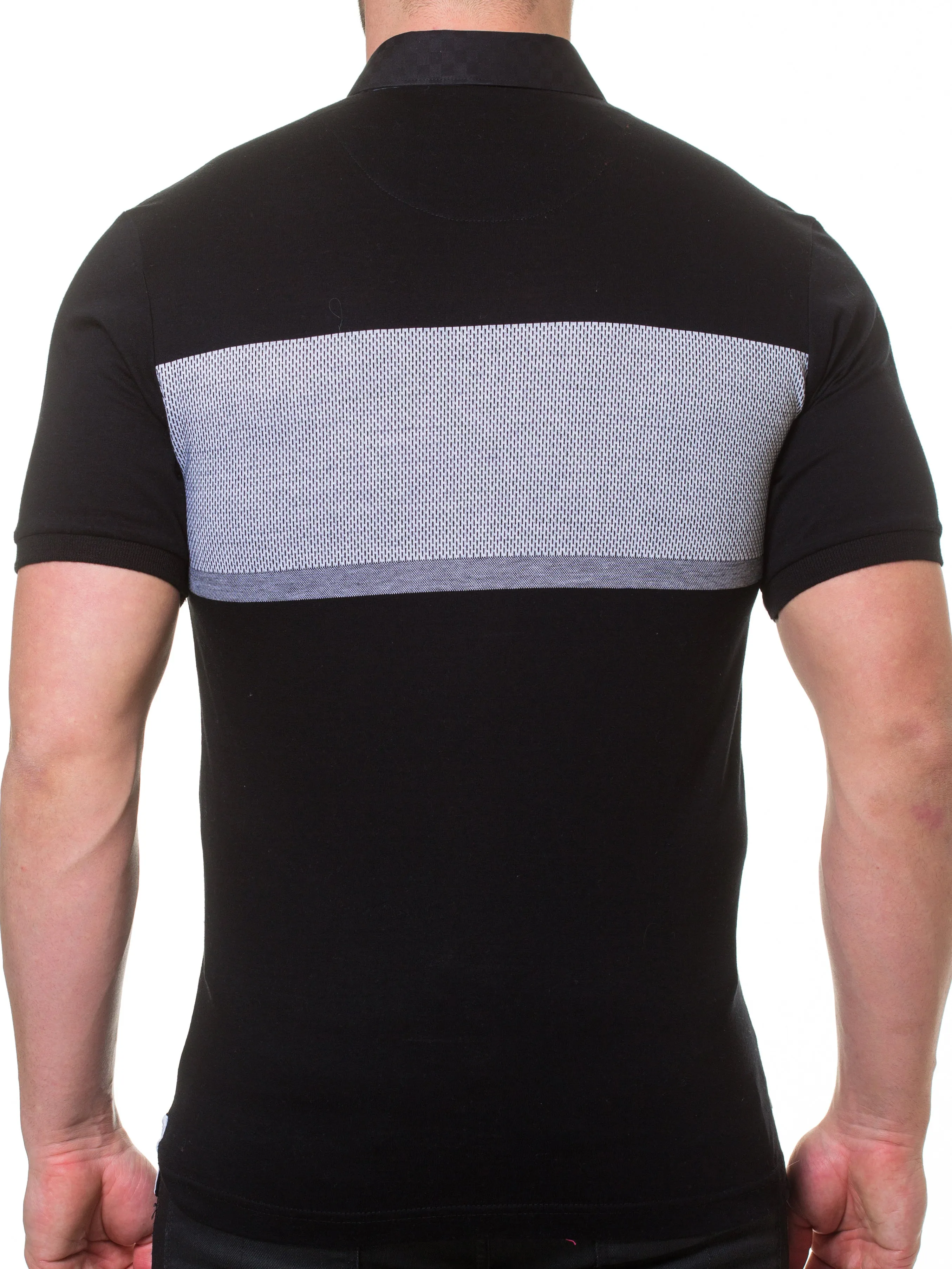 Polo S Wide Stripe Black