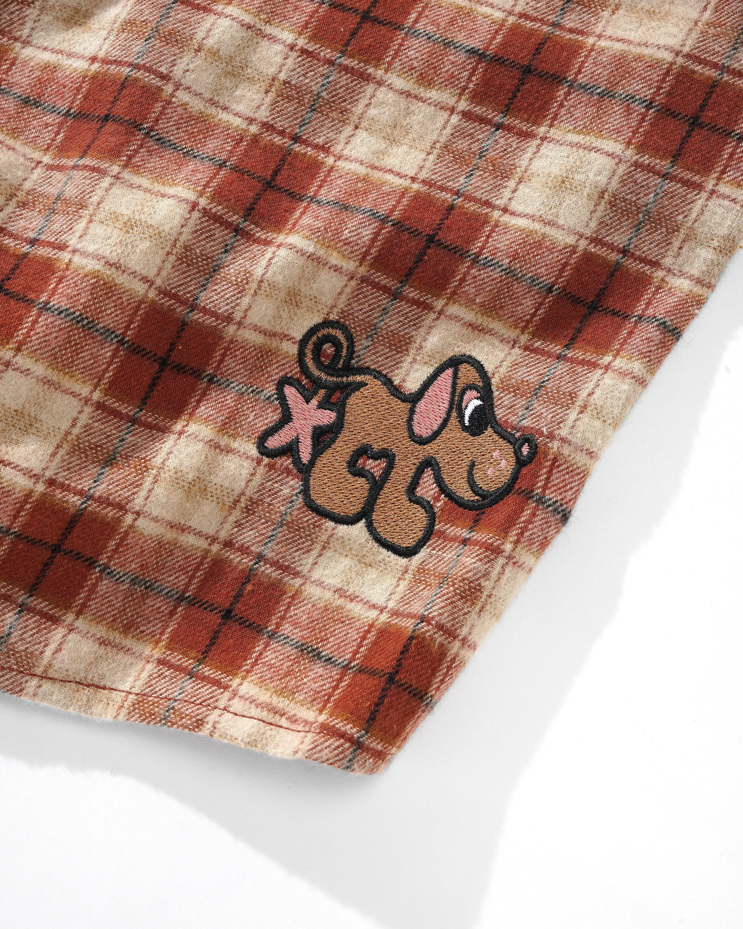 Pooch Flannel Shirt, Brick