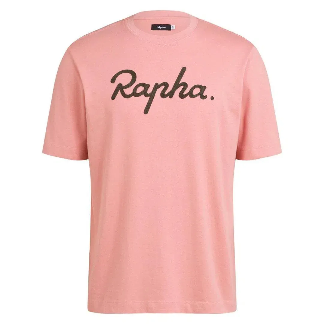 RAPHA Logo Tshirt - Rose/Dark Green