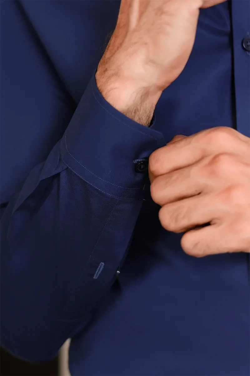 Resplandor Formal Shirt-Navy Blue