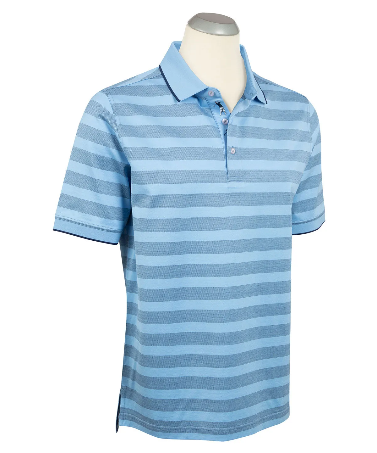 Signature Renfrew Striped Mercerized Cotton Polo