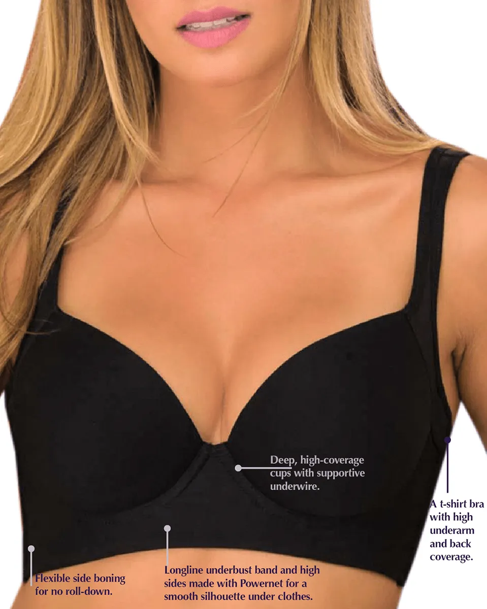 Siluet Back Smoothing Bra with Soft Full Coverage Cups