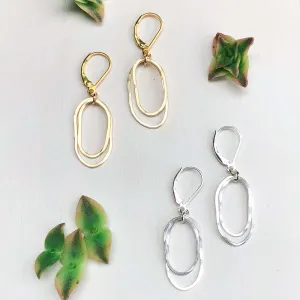 simple flame earrings