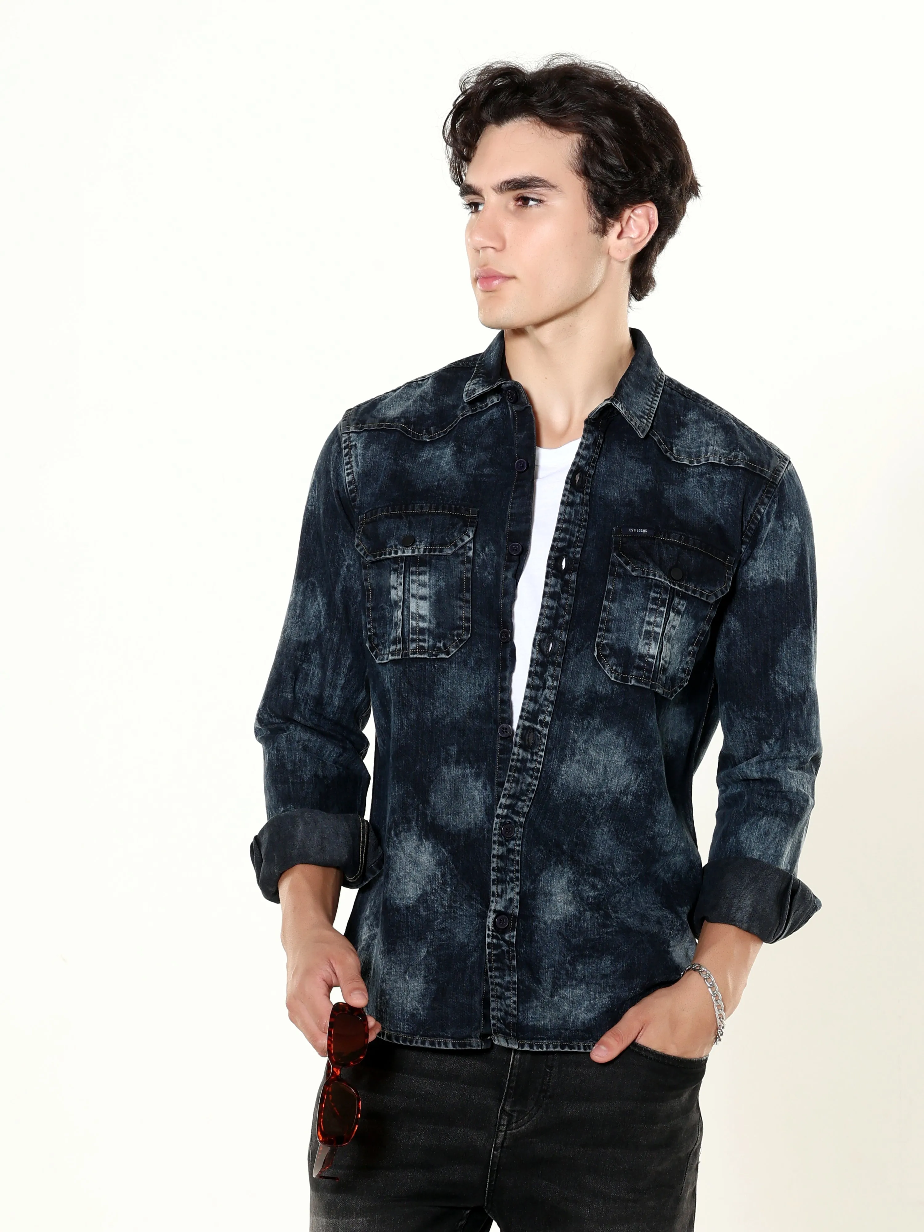 Storm Indigo Washed Denim Shirt