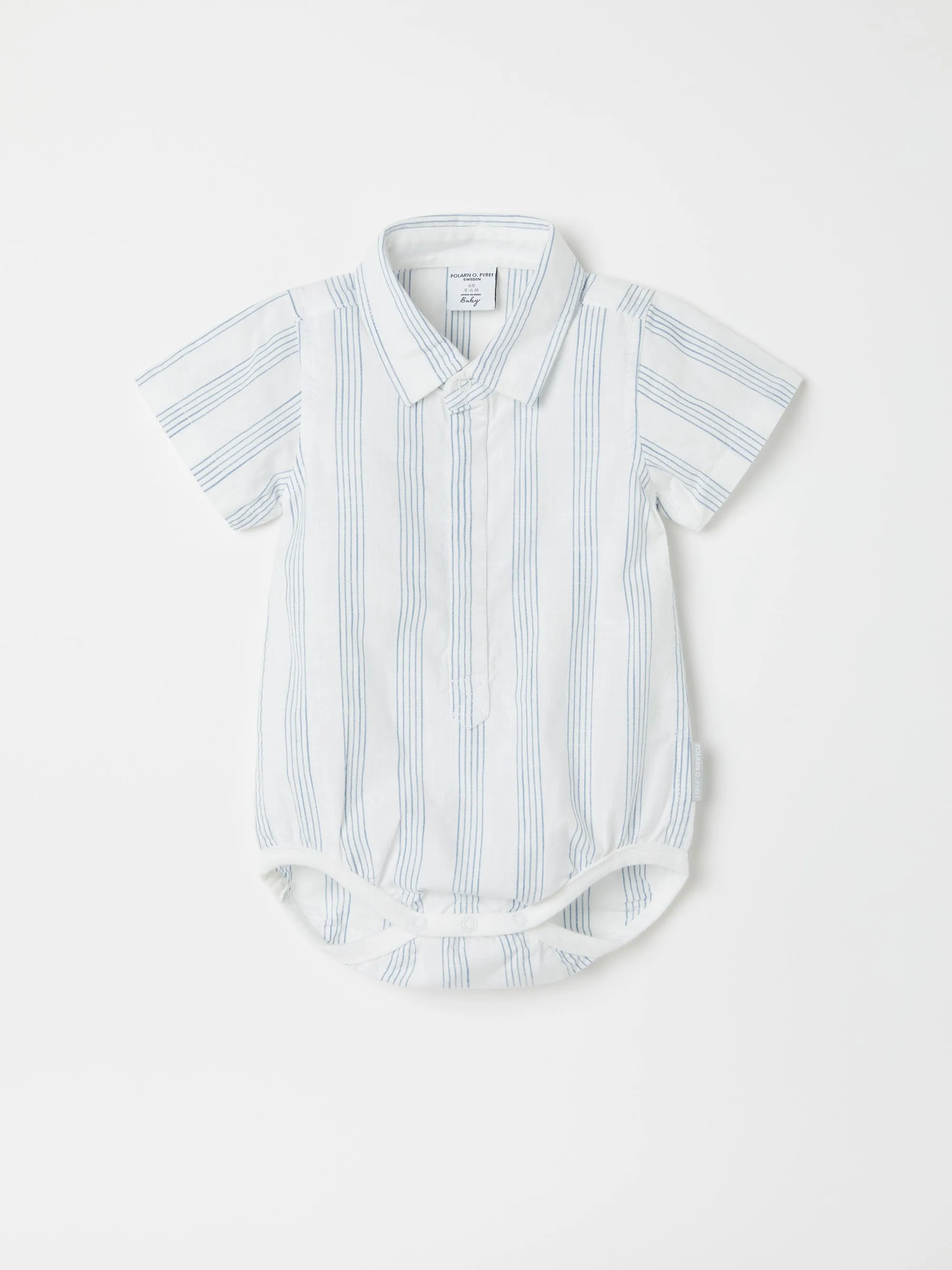 Striped Collared Babygrow