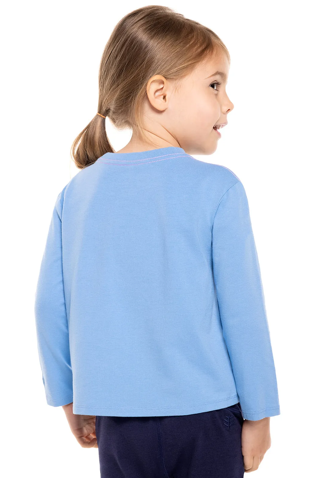 Toddler Coco Plum Everyday Long Sleeve Graphic T-Shirt | Clear Sky Blue