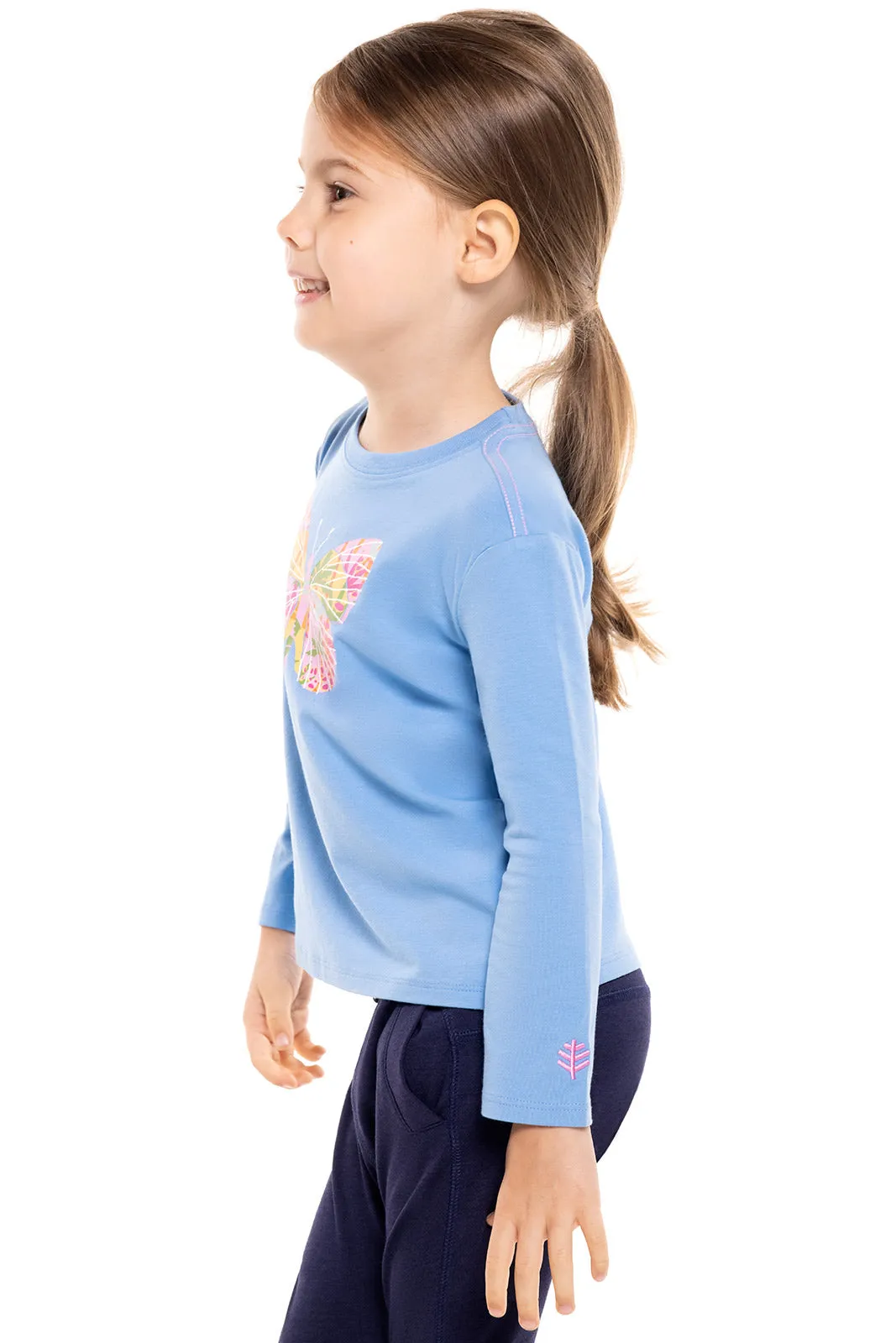 Toddler Coco Plum Everyday Long Sleeve Graphic T-Shirt | Clear Sky Blue