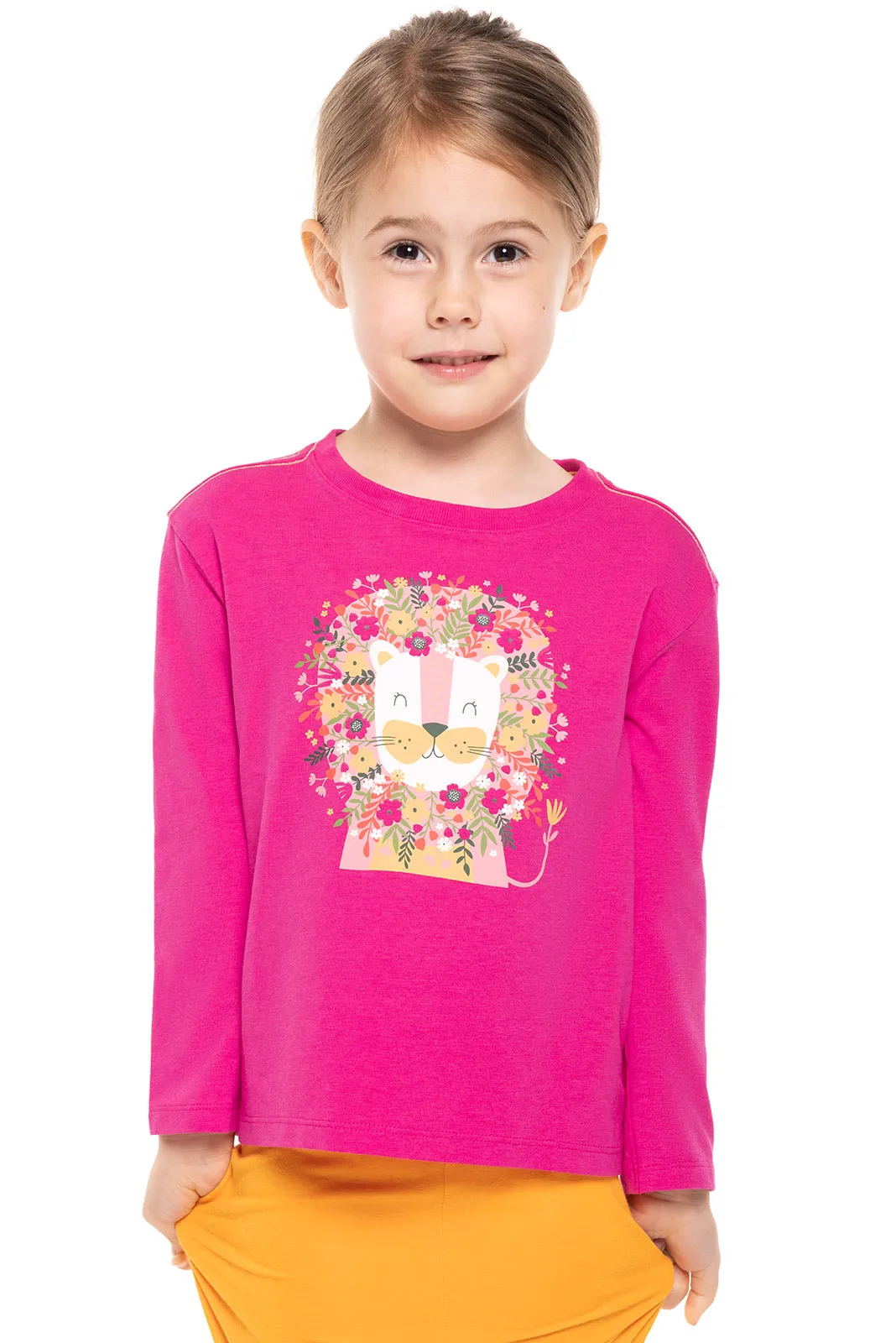 Toddler Coco Plum Everyday Long Sleeve Graphic T-Shirt | Magnolia Pink