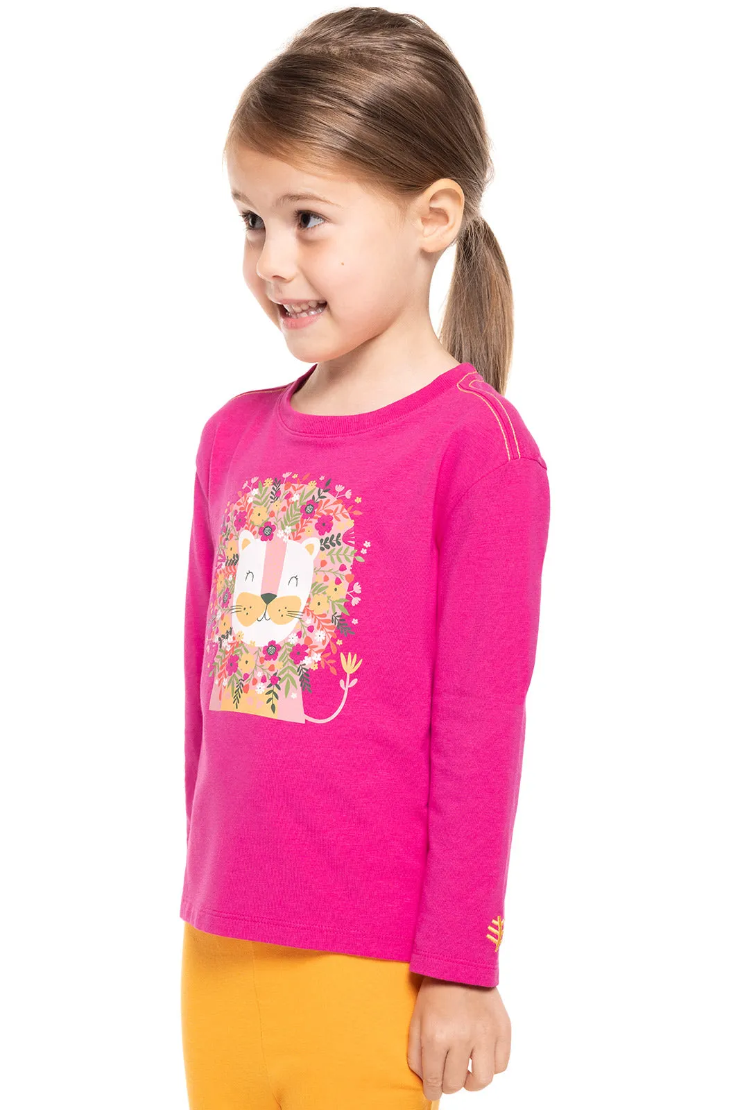 Toddler Coco Plum Everyday Long Sleeve Graphic T-Shirt | Magnolia Pink