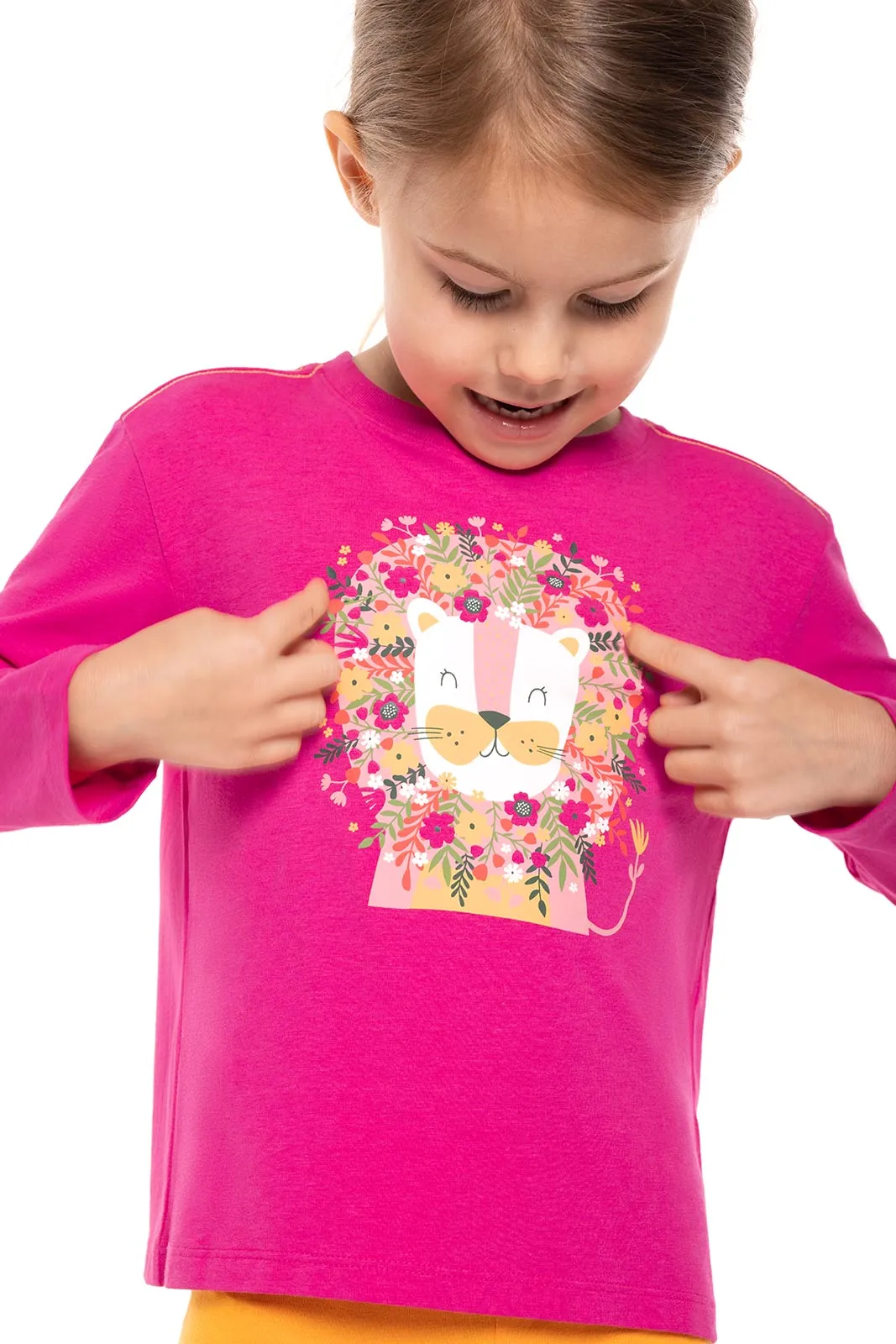 Toddler Coco Plum Everyday Long Sleeve Graphic T-Shirt | Magnolia Pink