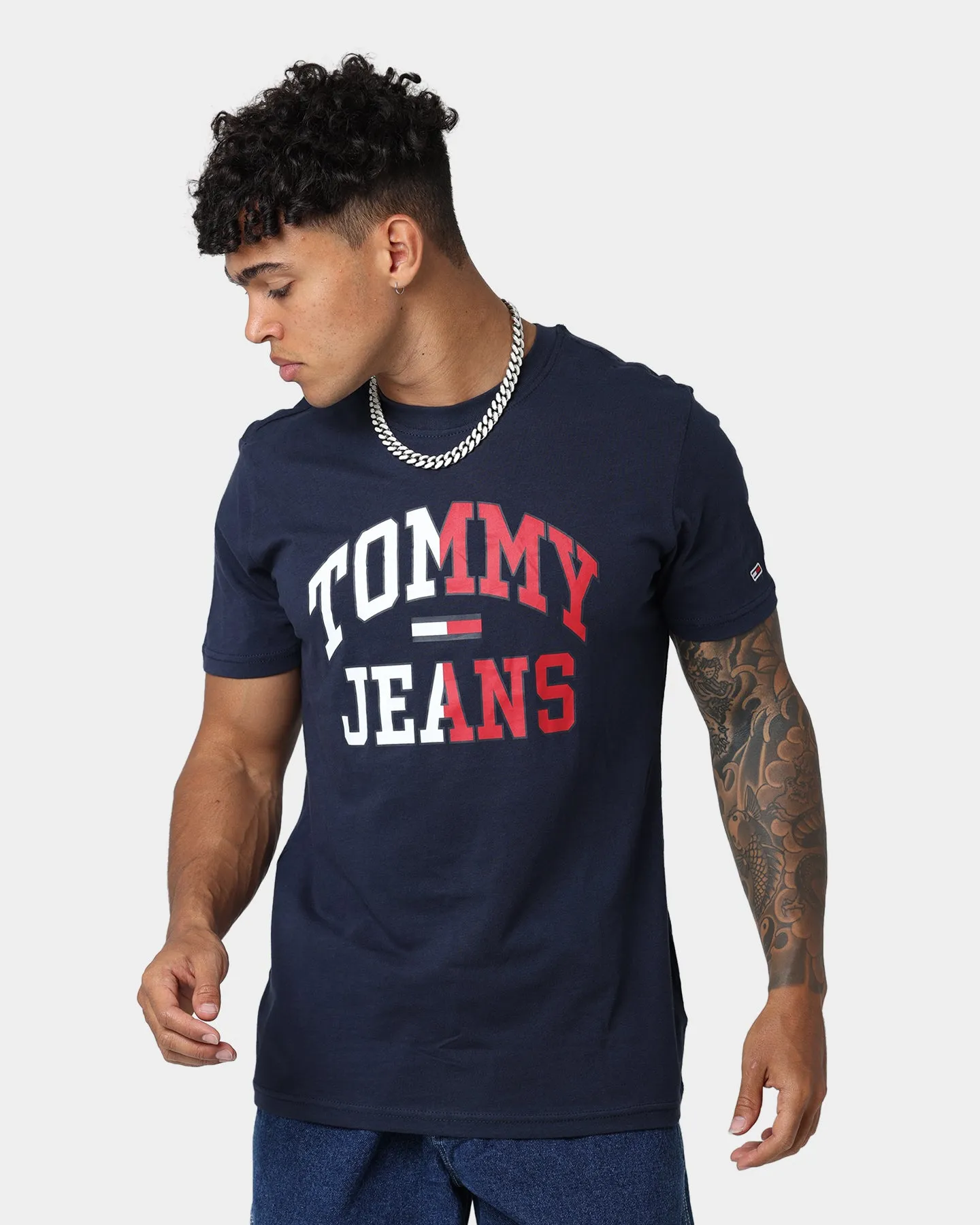 Tommy Jeans TJM Entry Collegiate T-Shirt Twilight Navy