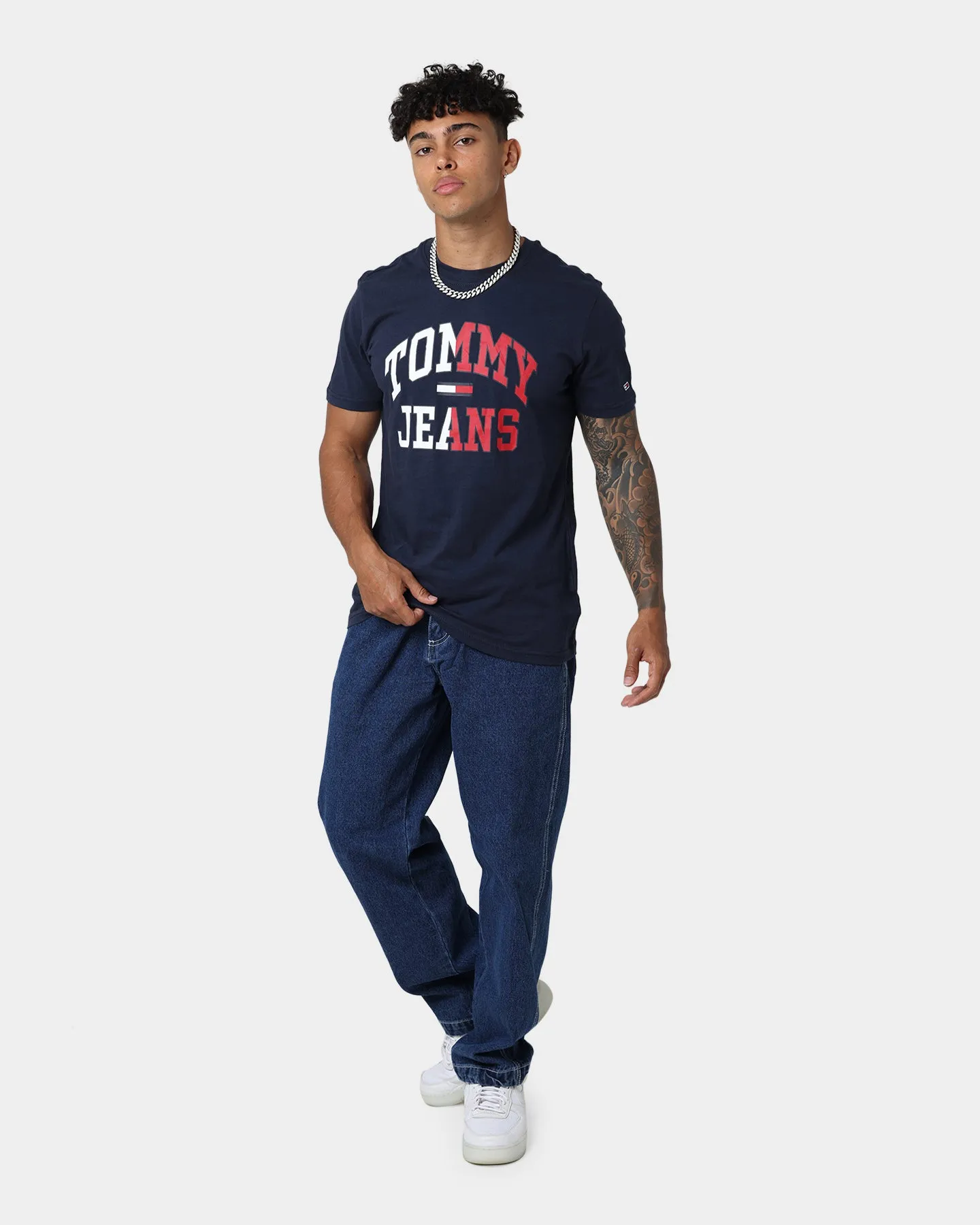 Tommy Jeans TJM Entry Collegiate T-Shirt Twilight Navy