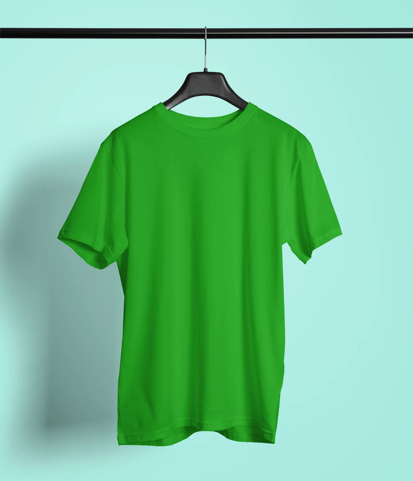 Unisex Regular Fit T-Shirt - Cotton, Bio-Washed (Bottle Green)